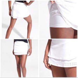 Athleta Stealth TruCool skort, White Sz Lg